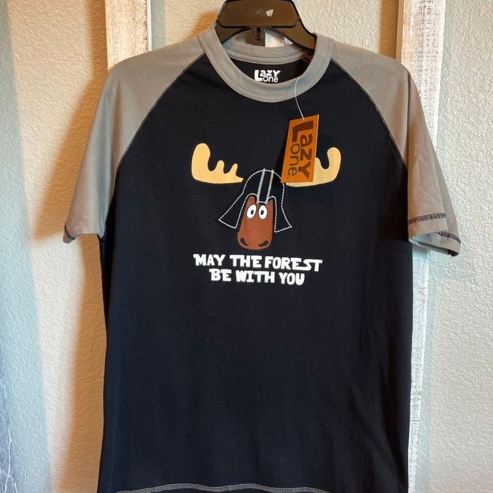 XS New (NWT) Lazy One "May the Forrest Be With You" Shirt: XS